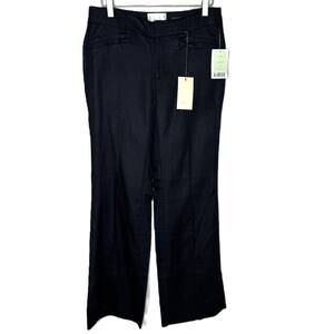 NWT Anthropologie Elevenses Black "Brighton" Flare Trousers, MSRP $118, Size 4
